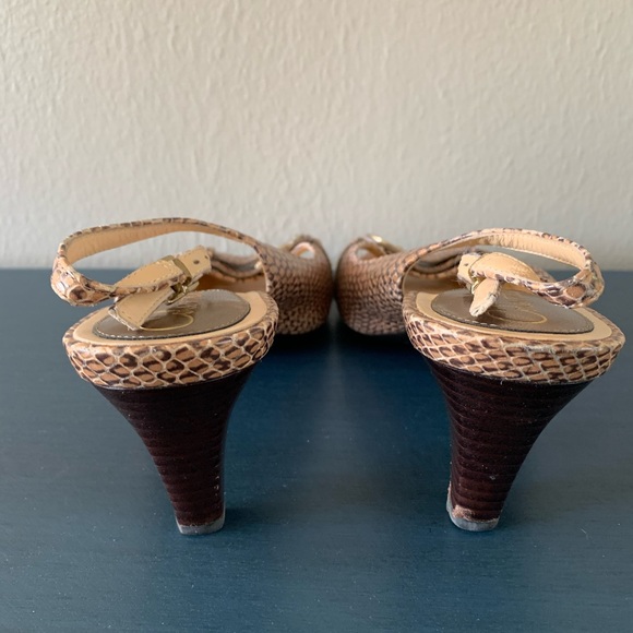 Cole Haan Peep Toe Sling-back Pumps - Picture 4 of 4